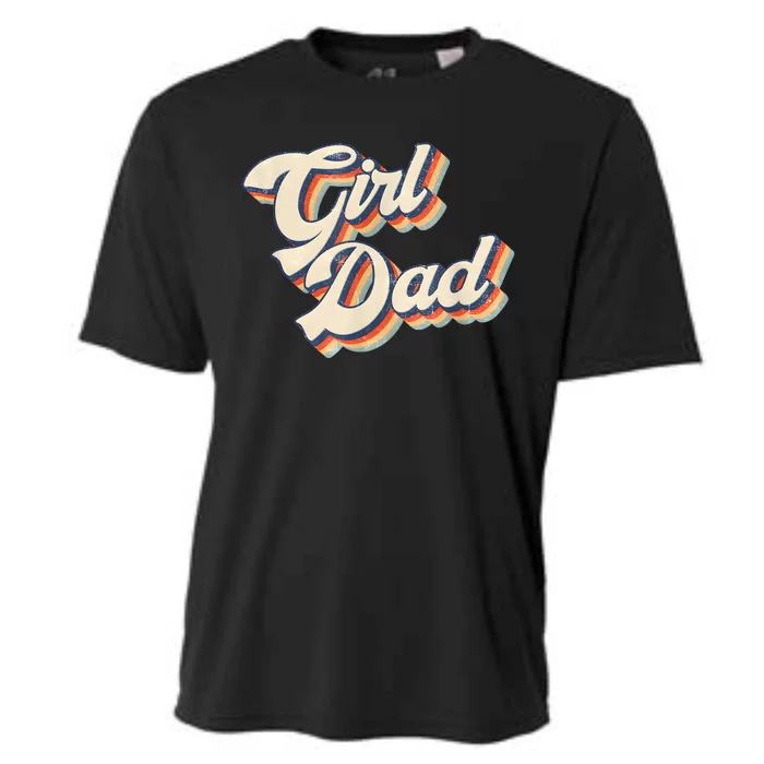 Outnumbered Dad Of Girl Men Fathers Day For Girl Dad Cooling Performance Crew T-Shirt