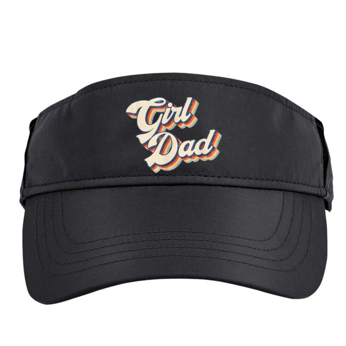 Outnumbered Dad Of Girl Men Fathers Day For Girl Dad Adult Drive Performance Visor