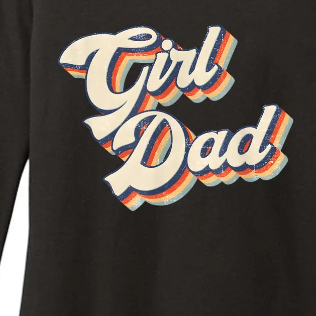 Outnumbered Dad Of Girl Men Fathers Day For Girl Dad Womens CVC Long Sleeve Shirt