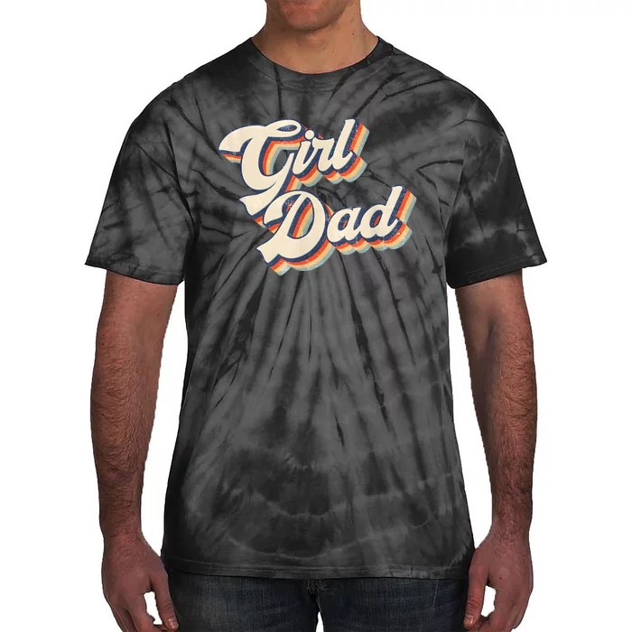 Outnumbered Dad Of Girl Men Fathers Day For Girl Dad Tie-Dye T-Shirt