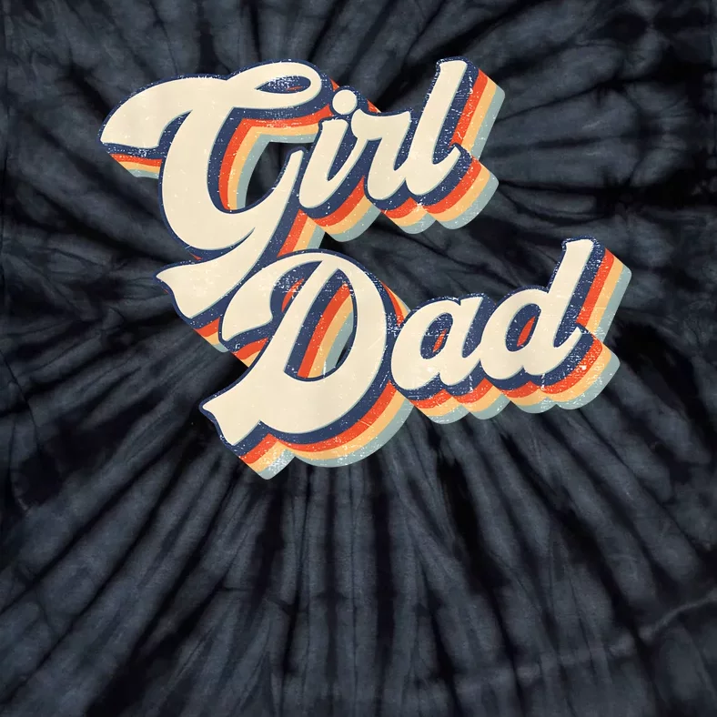 Outnumbered Dad Of Girl Men Fathers Day For Girl Dad Tie-Dye T-Shirt