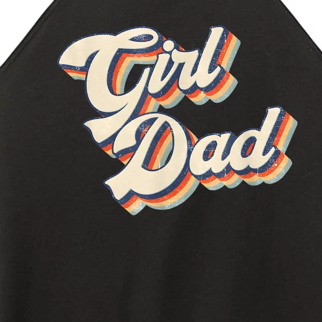 Outnumbered Dad Of Girl Men Fathers Day For Girl Dad Women’s Perfect Tri Rocker Tank