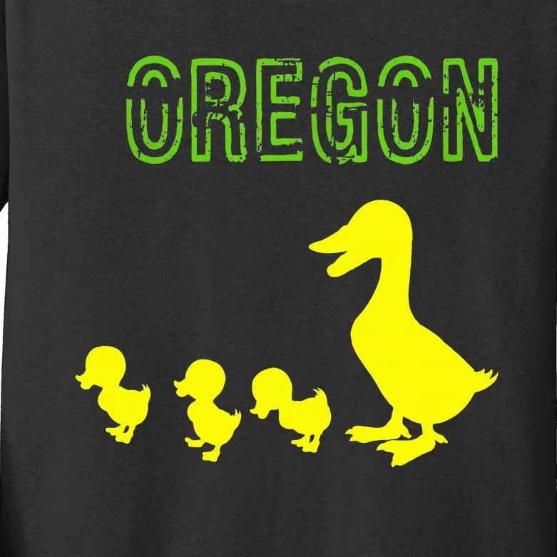 Oregon Duck Kids Long Sleeve Shirt