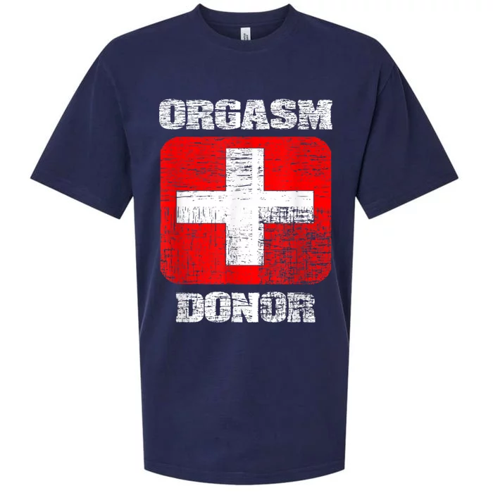 Orgasm Donor Playful Offensive Crass Funny Adult Humor Sueded Cloud Jersey T-Shirt