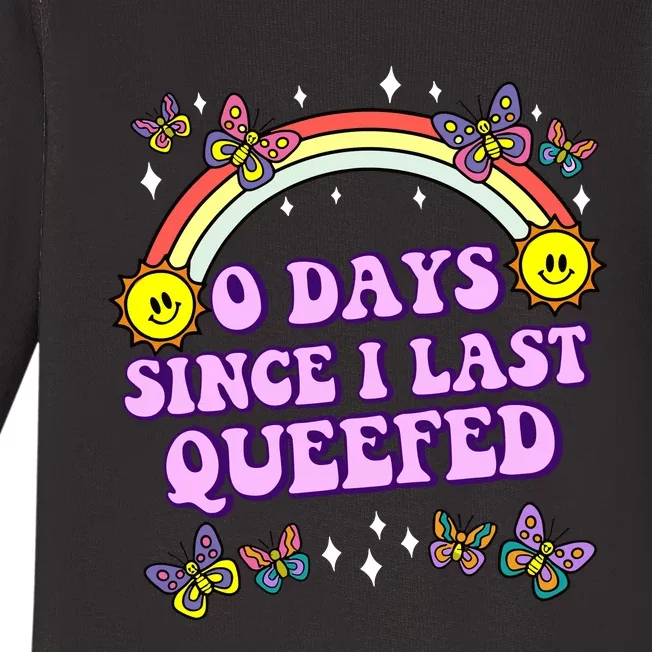 O Days Since Last Queefed Baby Long Sleeve Bodysuit