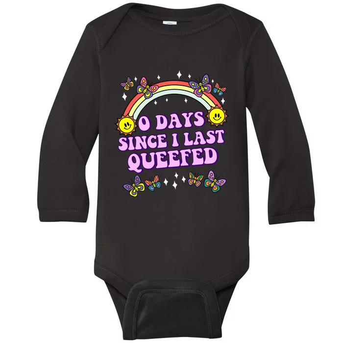 O Days Since Last Queefed Baby Long Sleeve Bodysuit