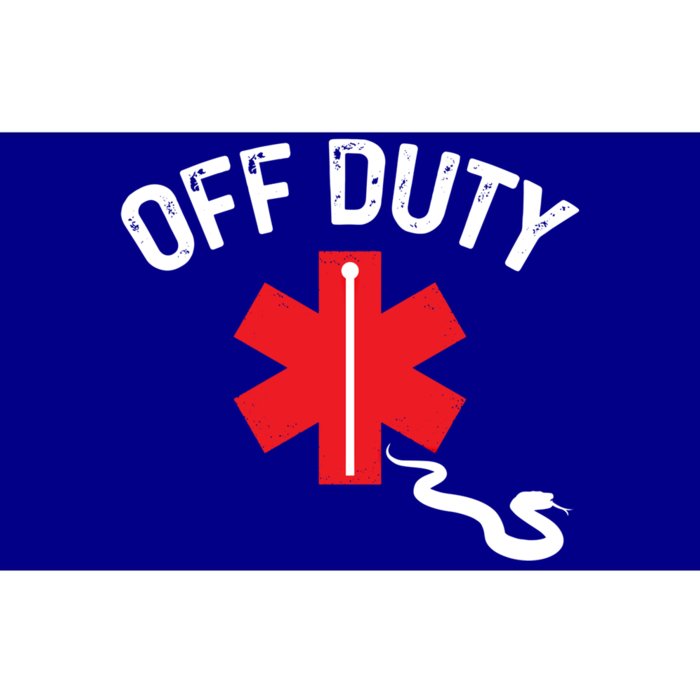 Off Duty Snake Paramedic Funny Nurse Ems First Responder Cool Gift Bumper Sticker