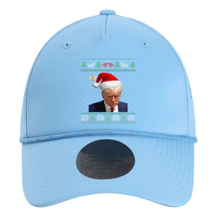 Official Donald Trump Mug Shot Ugly Christmas Performance The Dyno Cap