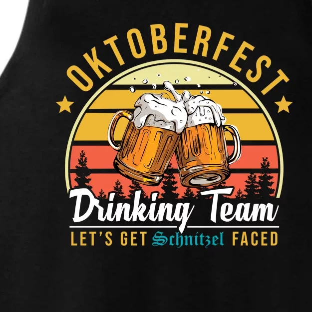 Oktoberfest Drinking Team Funny Beer Ladies Tri-Blend Wicking Tank