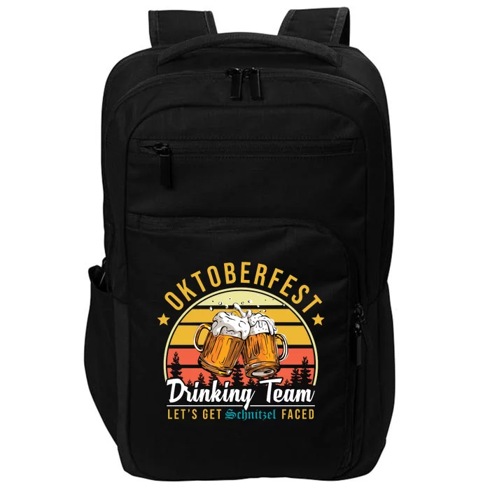 Oktoberfest Drinking Team Funny Beer Impact Tech Backpack