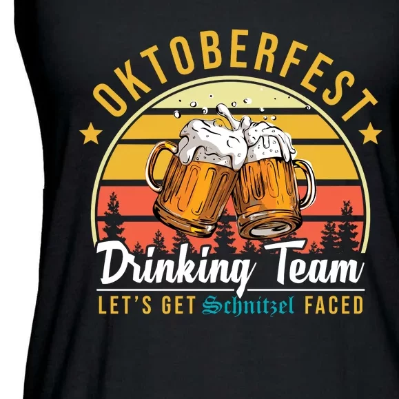 Oktoberfest Drinking Team Funny Beer Ladies Essential Flowy Tank