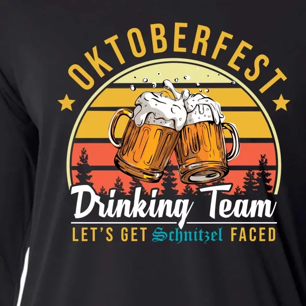 Oktoberfest Drinking Team Funny Beer Cooling Performance Long Sleeve Crew