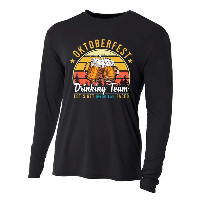 Oktoberfest Drinking Team Funny Beer Cooling Performance Long Sleeve Crew