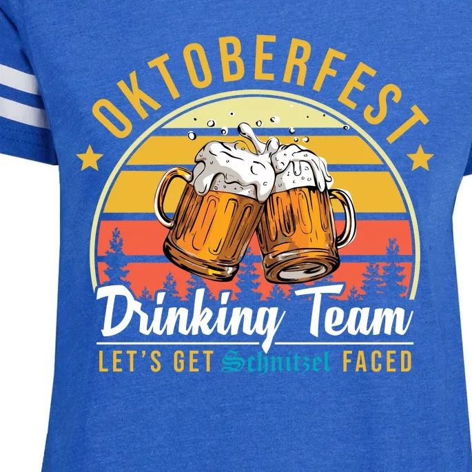 Oktoberfest Drinking Team Funny Beer Enza Ladies Jersey Football T-Shirt