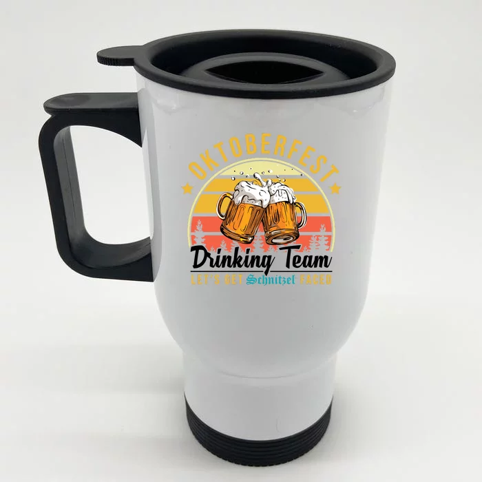 Oktoberfest Drinking Team Funny Beer Front & Back Stainless Steel Travel Mug