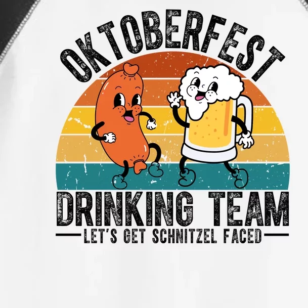 Oktoberfest Drinking Team Lets Get Schnitzel Faced Funny Toddler Fine Jersey T-Shirt