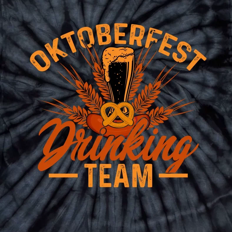 Oktoberfest Drinking Team Graphic Tie-Dye T-Shirt