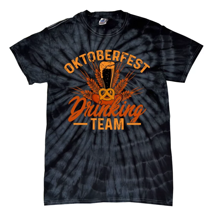 Oktoberfest Drinking Team Graphic Tie-Dye T-Shirt