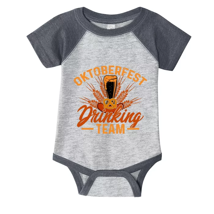 Oktoberfest Drinking Team Graphic Infant Baby Jersey Bodysuit