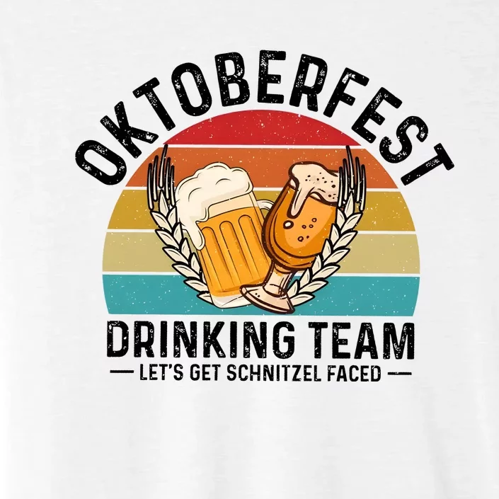 Oktoberfest Drinking Team Let’S Get Schnitzel Faced Beer Lover ChromaSoft Performance T-Shirt