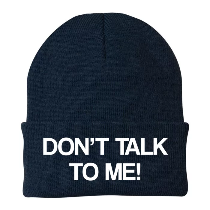 Original Dont Talk To Me! Funny Masked Performer Costume Gift Knit Cap Winter Beanie