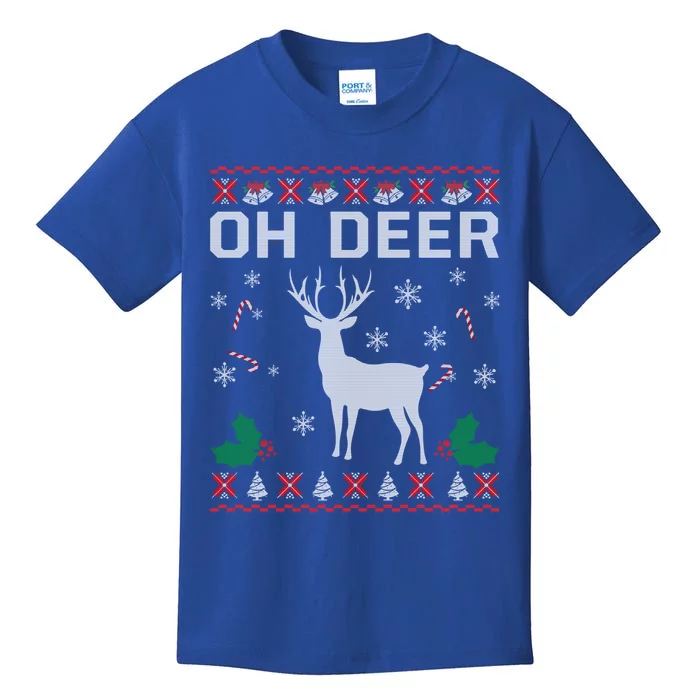 Oh Deer Ugly Christmas Sweater Funny Funny Gift Gift Kids T-Shirt