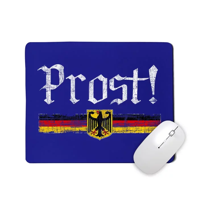 Oktoberfest Drinking Vintage German Flag Prost Mousepad