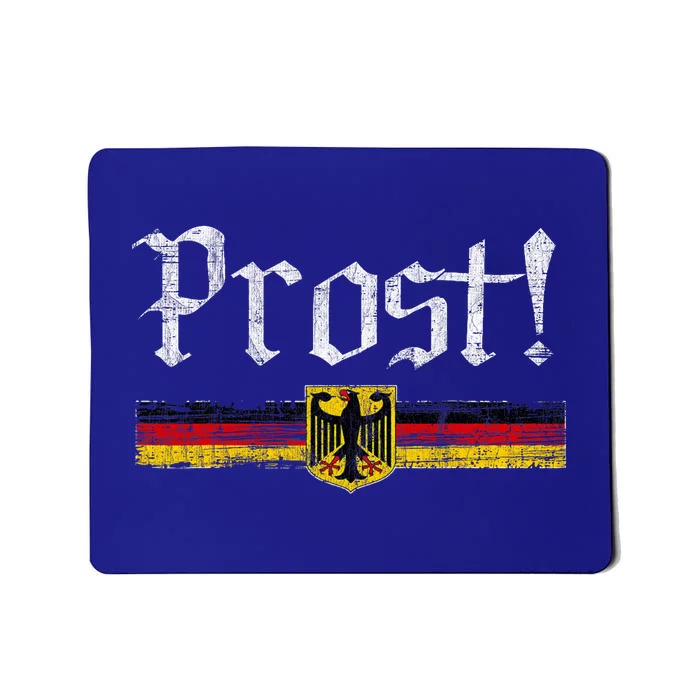 Oktoberfest Drinking Vintage German Flag Prost Mousepad