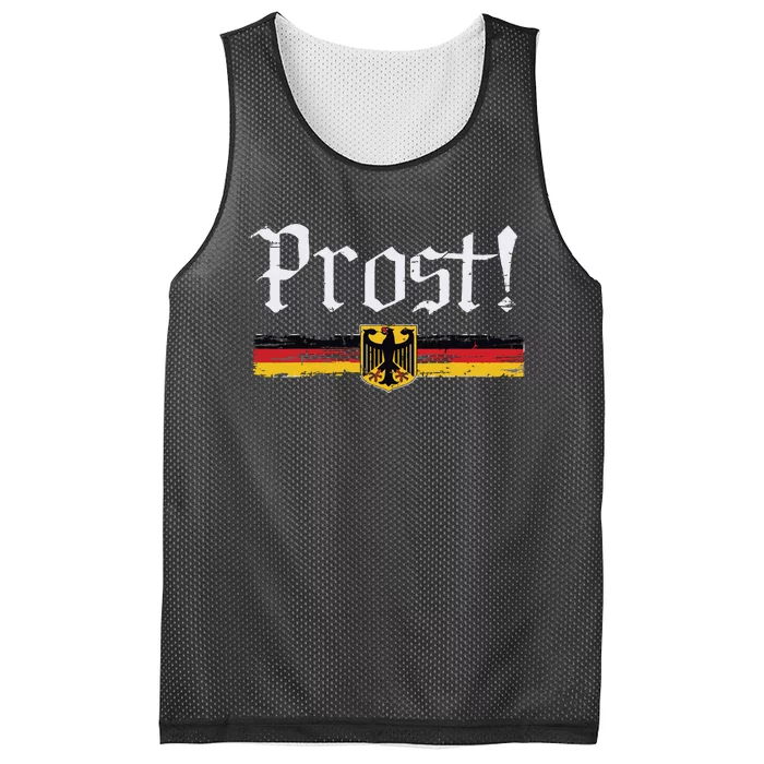 Oktoberfest Drinking Vintage German Flag Prost Mesh Reversible Basketball Jersey Tank