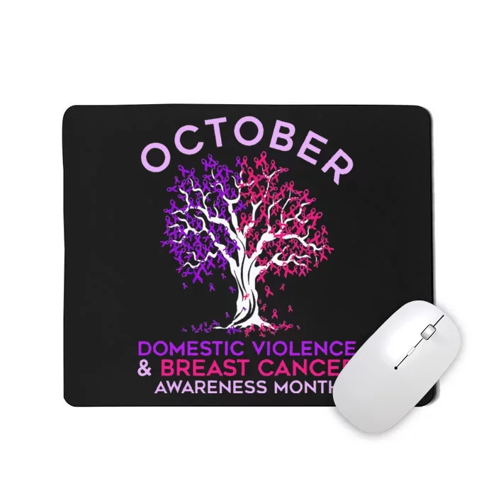 October Domestic Violence & Breast Cancer Awareness Month Mousepad