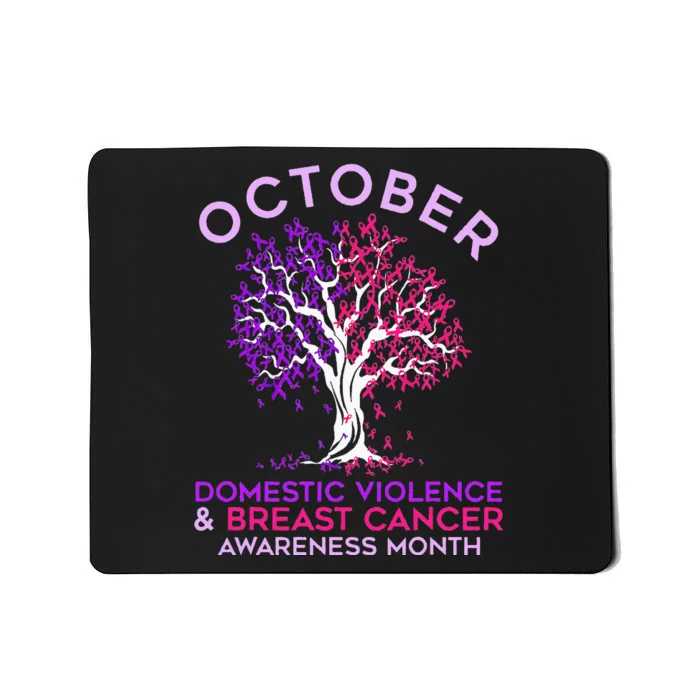 October Domestic Violence & Breast Cancer Awareness Month Mousepad