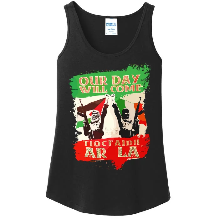 Our Day Will Come Tiocfaidh Ar La Ladies Essential Tank