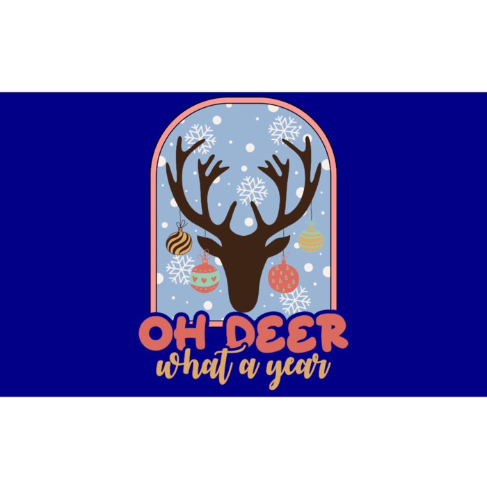 Oh Deer What A Year Funny Christmas Hunter Gift Country Gift Bumper Sticker