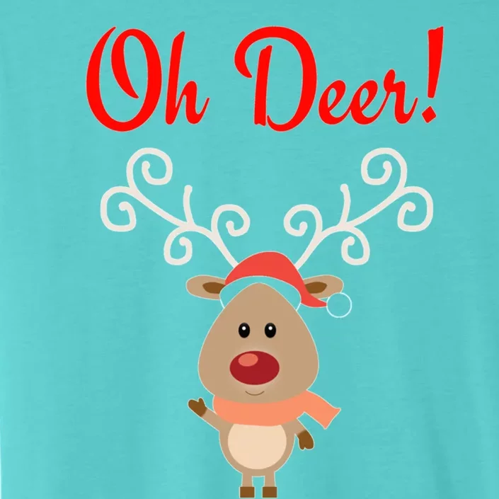 Oh Deer! Whimsical Playful Reindeer Funny Christmas Deer Pun Meaningful Gift ChromaSoft Performance T-Shirt