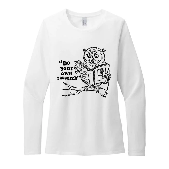 Owl Do Your Own Research Womens CVC Long Sleeve Shirt