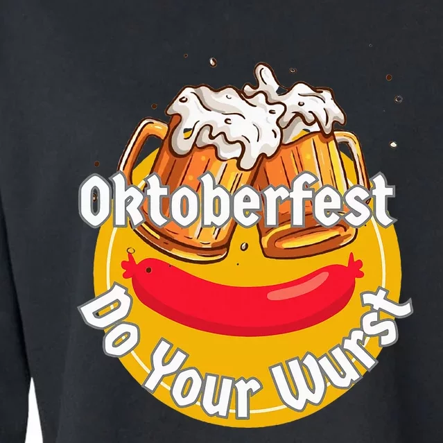 Oktoberfest Do Your Wurst Octoberfest Cropped Pullover Crew