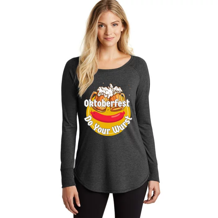 Oktoberfest Do Your Wurst Octoberfest Women's Perfect Tri Tunic Long Sleeve Shirt