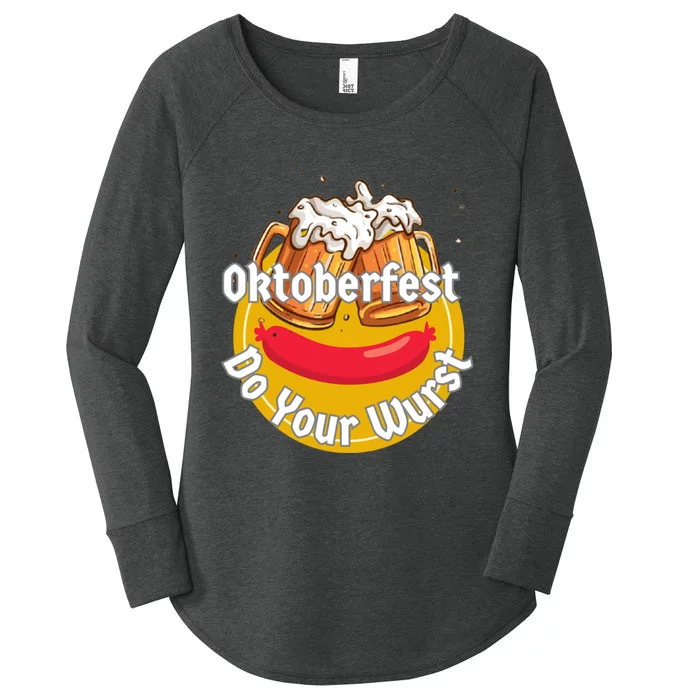 Oktoberfest Do Your Wurst Octoberfest Women's Perfect Tri Tunic Long Sleeve Shirt