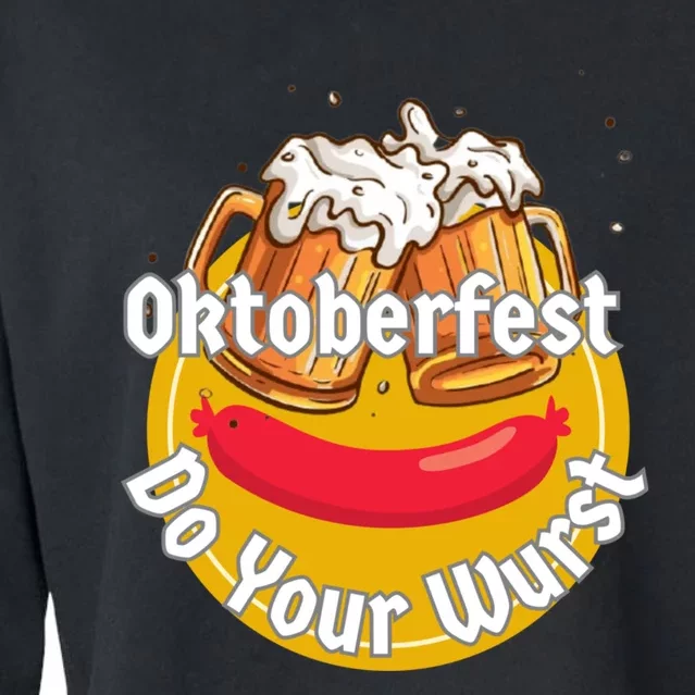 Oktoberfest Do Your Wurst Octoberfest Cropped Pullover Crew