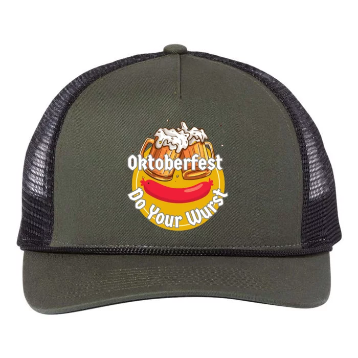 Oktoberfest Do Your Wurst Octoberfest Retro Rope Trucker Hat Cap