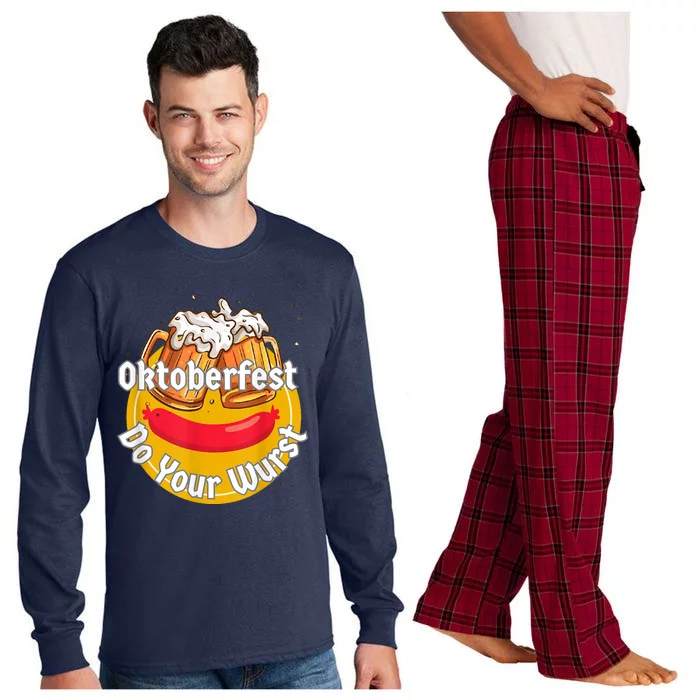 Oktoberfest Do Your Wurst Octoberfest Long Sleeve Pajama Set