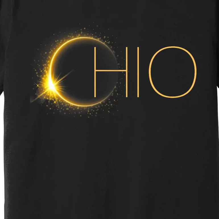 Ohio Eclipse 2024 Total Eclipse Solar Eclipse Ohio Premium T-Shirt