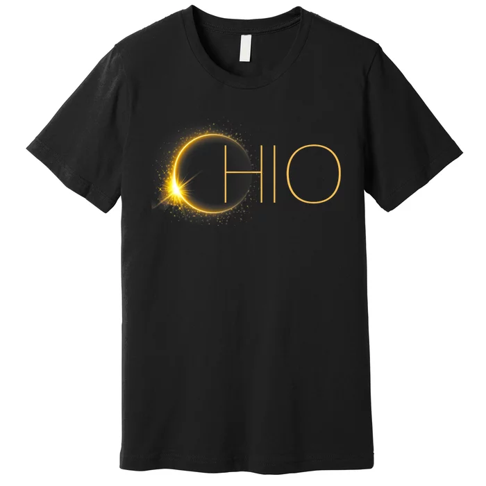 Ohio Eclipse 2024 Total Eclipse Solar Eclipse Ohio Premium T-Shirt