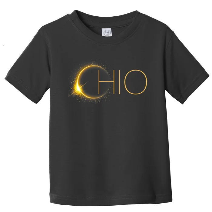 Ohio Eclipse 2024 Total Eclipse Solar Eclipse Ohio Toddler T-Shirt