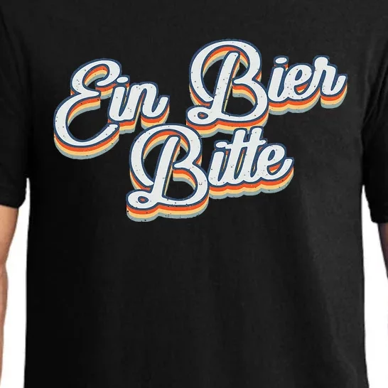 Oktoberfest Ein Bier Bitte Retro Funny German Beer Pajama Set