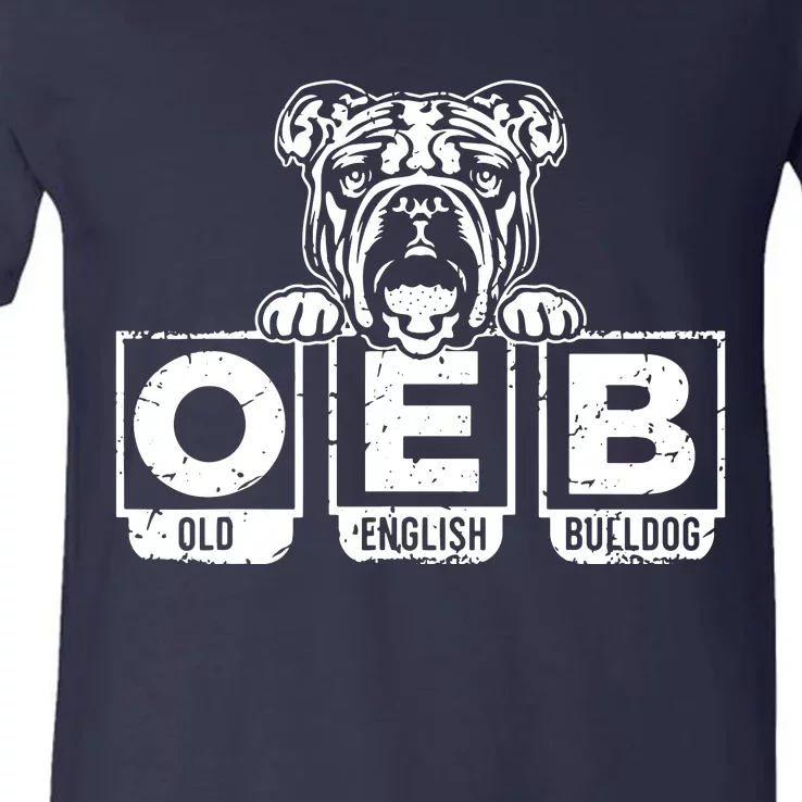 Old English Bulldog V-Neck T-Shirt