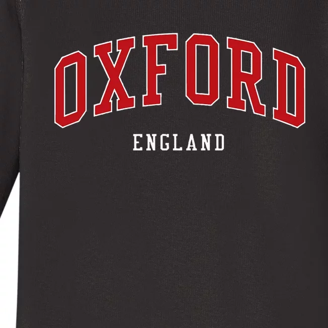 Oxford England College University Style Baby Long Sleeve Bodysuit