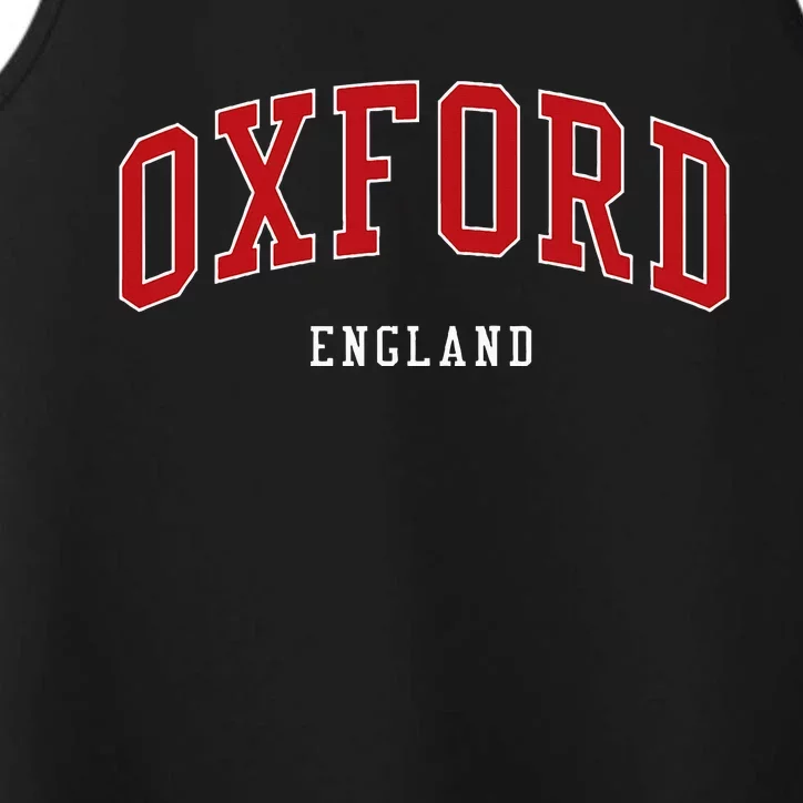 Oxford England College University Style Performance Tank