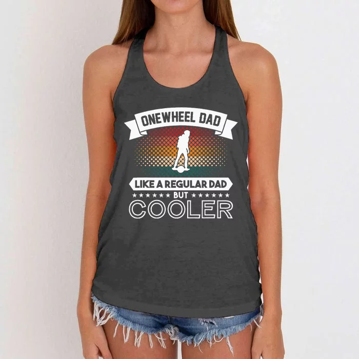 Onewheel Eskate Dad One Wheel Skateboard Women's Knotted Racerback Tank