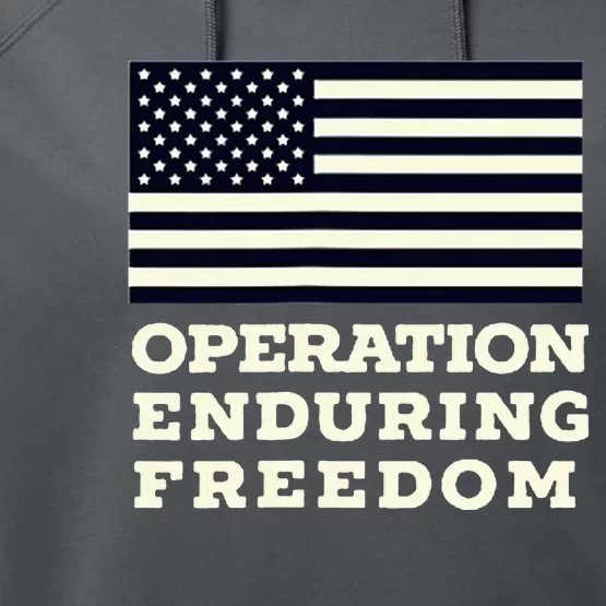 Operation Enduring Freedom Oef Veteran Performance Fleece Hoodie